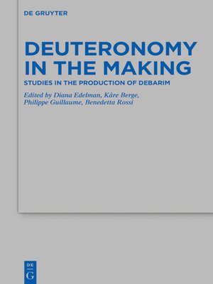 cover image of Deuteronomy in the Making